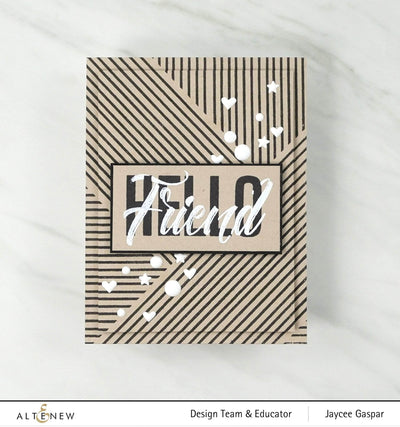 Photocentric Clear Stamps Woven Stripes Stamp Set