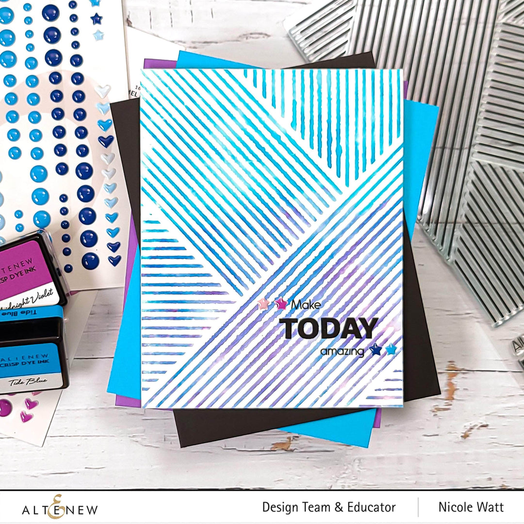 Photocentric Clear Stamps Woven Stripes Stamp Set