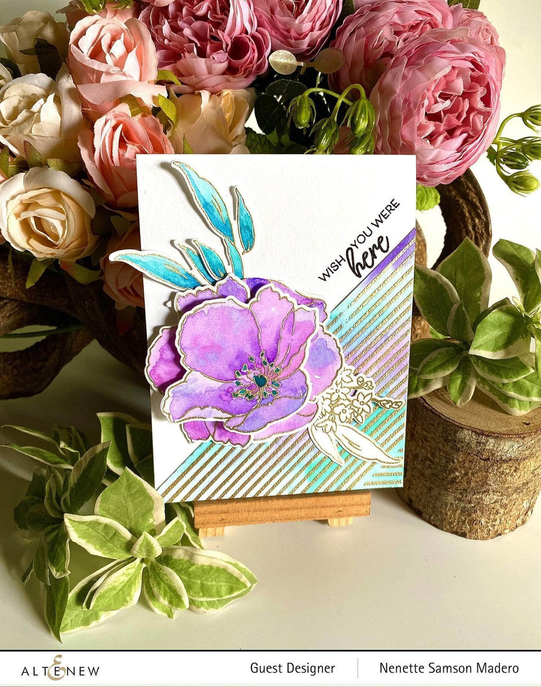 Photocentric Clear Stamps Woven Stripes Stamp Set