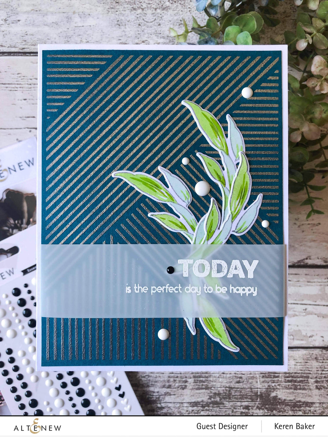 Photocentric Clear Stamps Woven Stripes Stamp Set