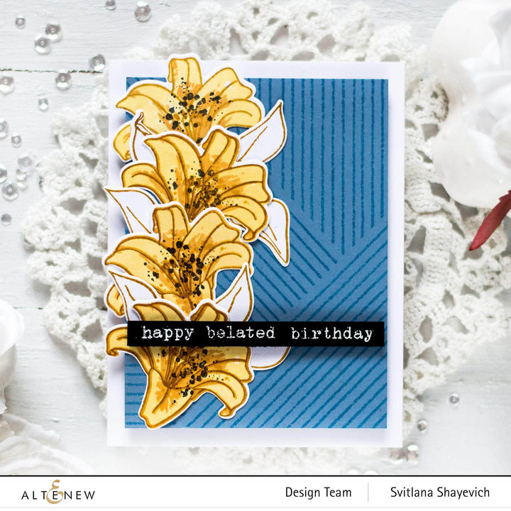 Photocentric Clear Stamps Woven Stripes Stamp Set