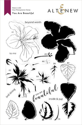 Photocentric Clear Stamps You Are Beautiful Stamp Set