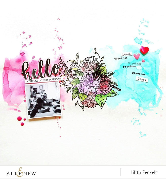 Photocentric Clear Stamps Blooming Bouquet Stamp Set