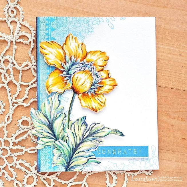 Photocentric Clear Stamps Crown Bloom Stamp Set