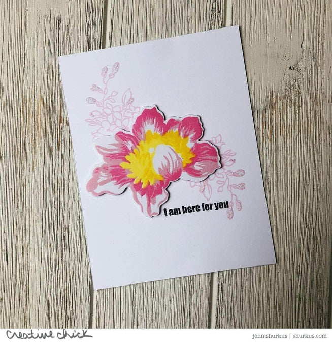 Photocentric Clear Stamps Crown Bloom Stamp Set