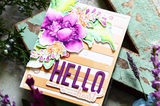 Photocentric Clear Stamps Crown Bloom Stamp Set