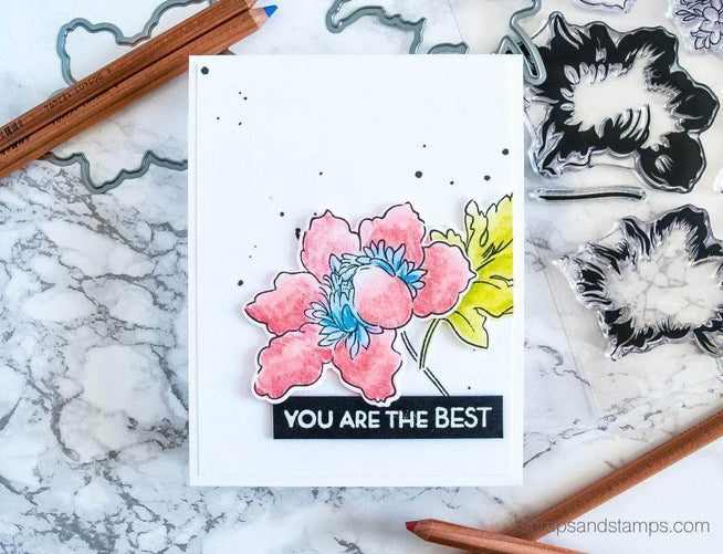 Photocentric Clear Stamps Crown Bloom Stamp Set