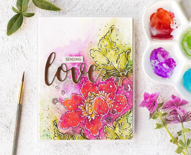 Photocentric Clear Stamps Crown Bloom Stamp Set
