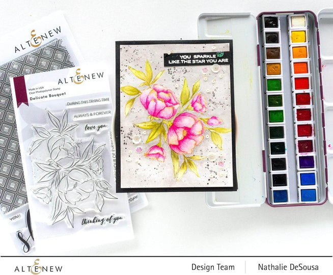 Photocentric Clear Stamps Delicate Bouquet Stamp Set
