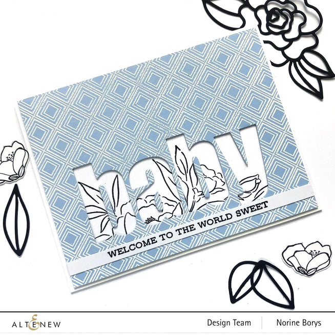 Photocentric Clear Stamps Delicate Bouquet Stamp Set