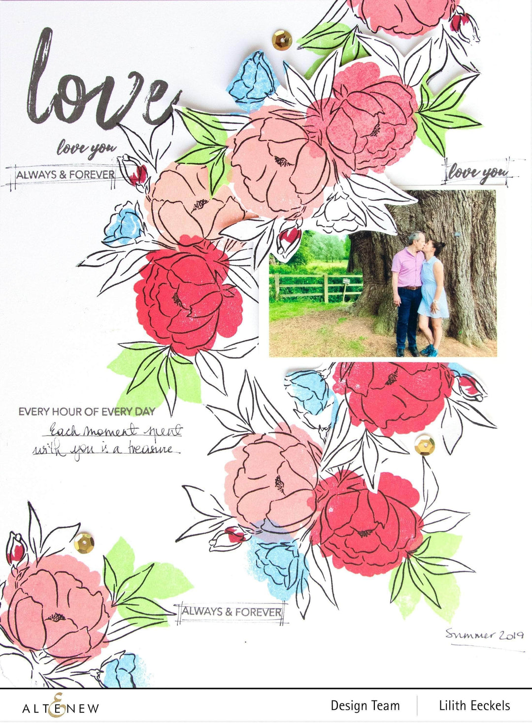 Photocentric Clear Stamps Delicate Bouquet Stamp Set