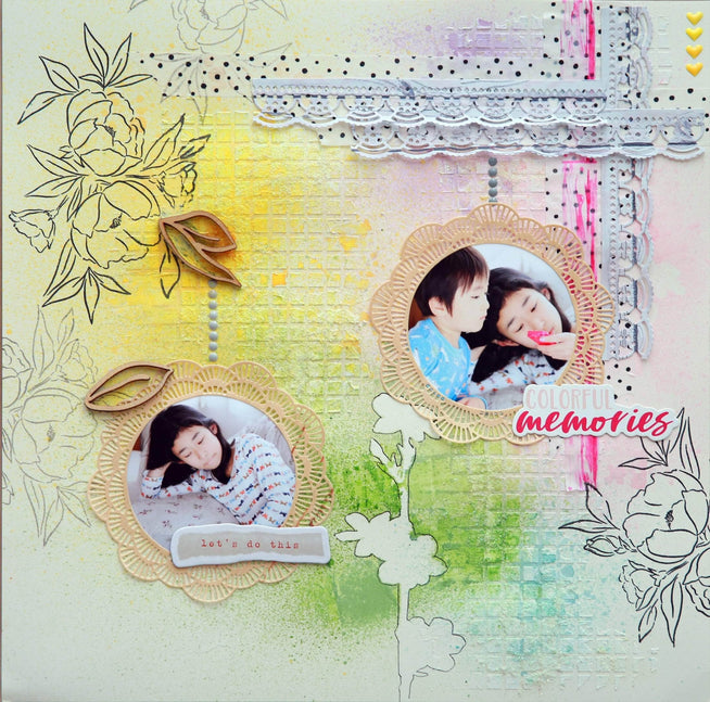Photocentric Clear Stamps Delicate Bouquet Stamp Set