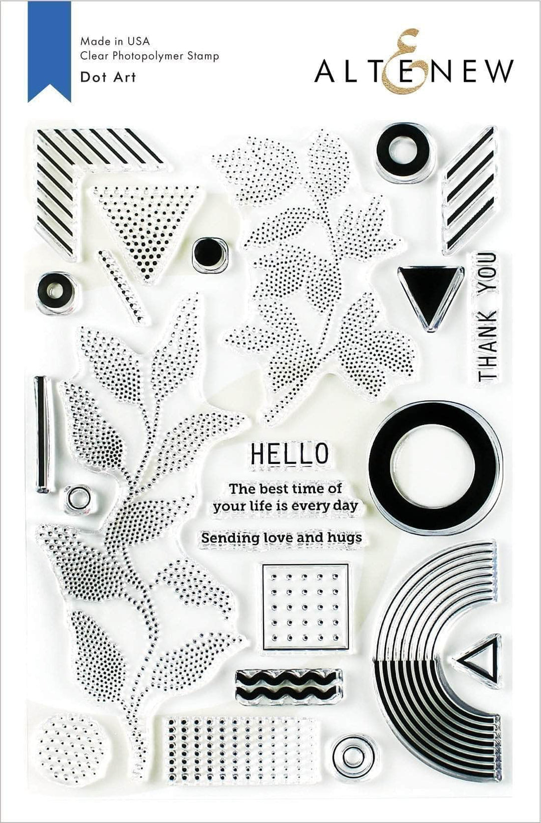 Photocentric Clear Stamps Z - Dot Art Stamp Set
