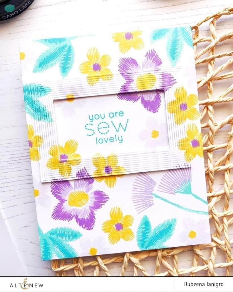 Photocentric Clear Stamps Embroidered Blooms Stamp Set