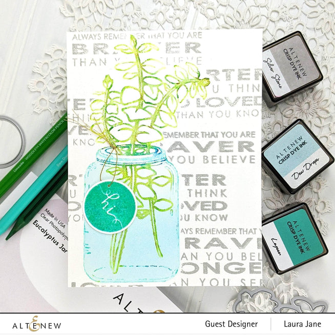 Photocentric Clear Stamps Eucalyptus Jar Stamp Set