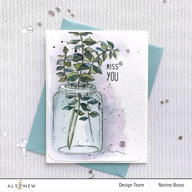 Photocentric Clear Stamps Eucalyptus Jar Stamp Set