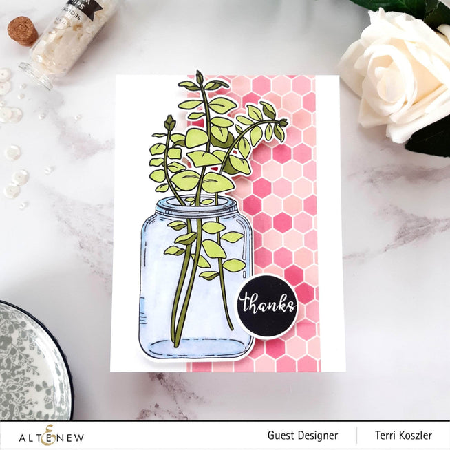 Photocentric Clear Stamps Eucalyptus Jar Stamp Set