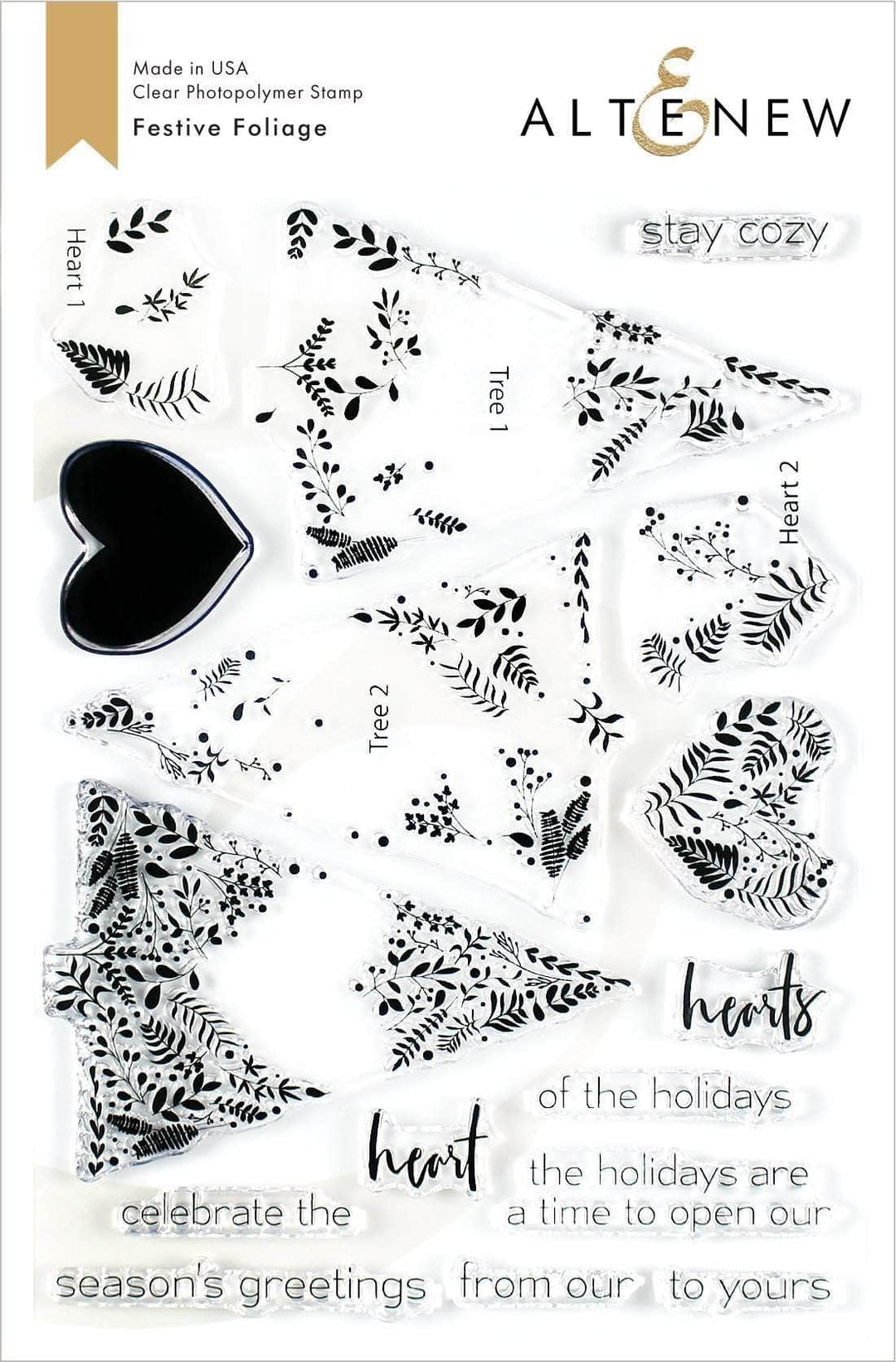 Photocentric Clear Stamps Festive Foliage Stamp Set