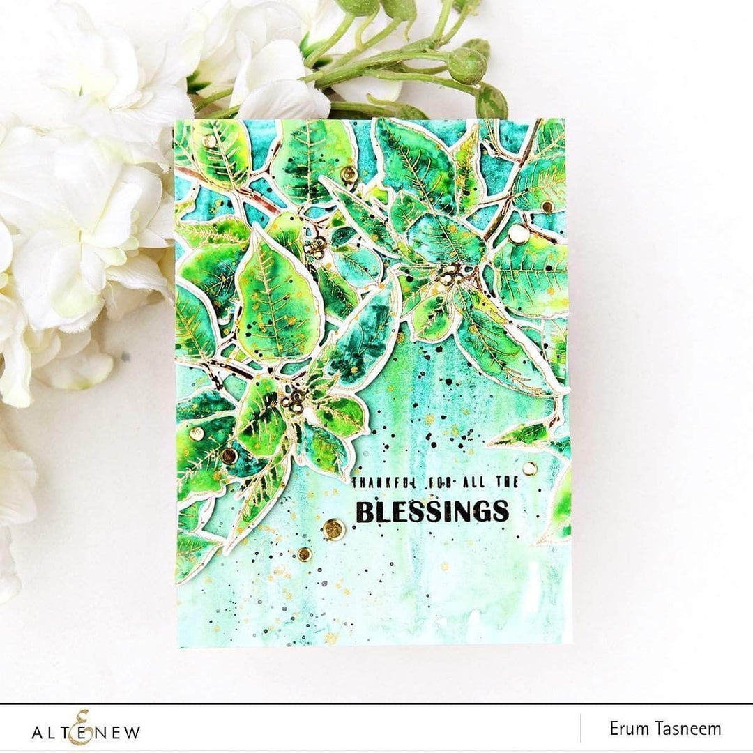 Photocentric Clear Stamps Festive Poinsettia Stamp Set