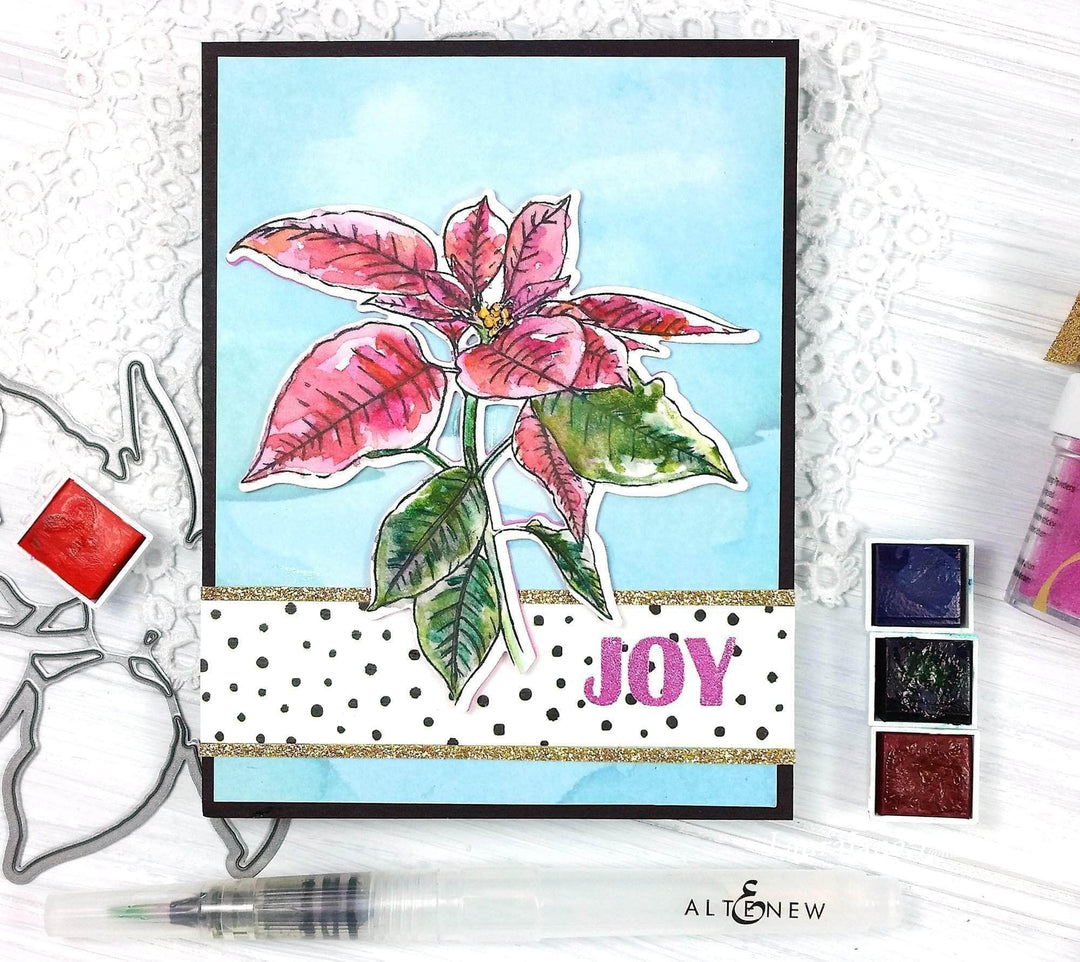 Photocentric Clear Stamps Festive Poinsettia Stamp Set