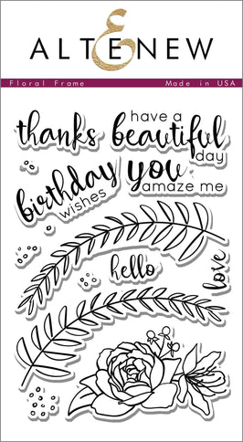 Photocentric Clear Stamps Floral Frame Stamp Set