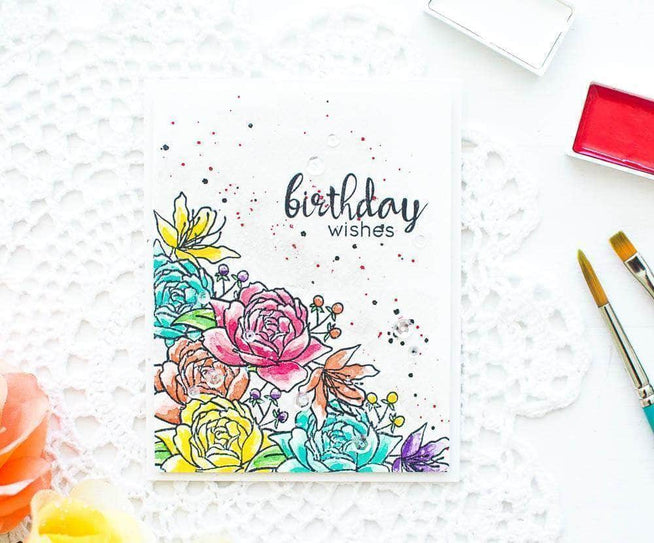 Photocentric Clear Stamps Floral Frame Stamp Set