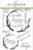 Altenew Forever and a Day clear stamp set with floral and sentiment designs for scrapbooking and card-making projects.