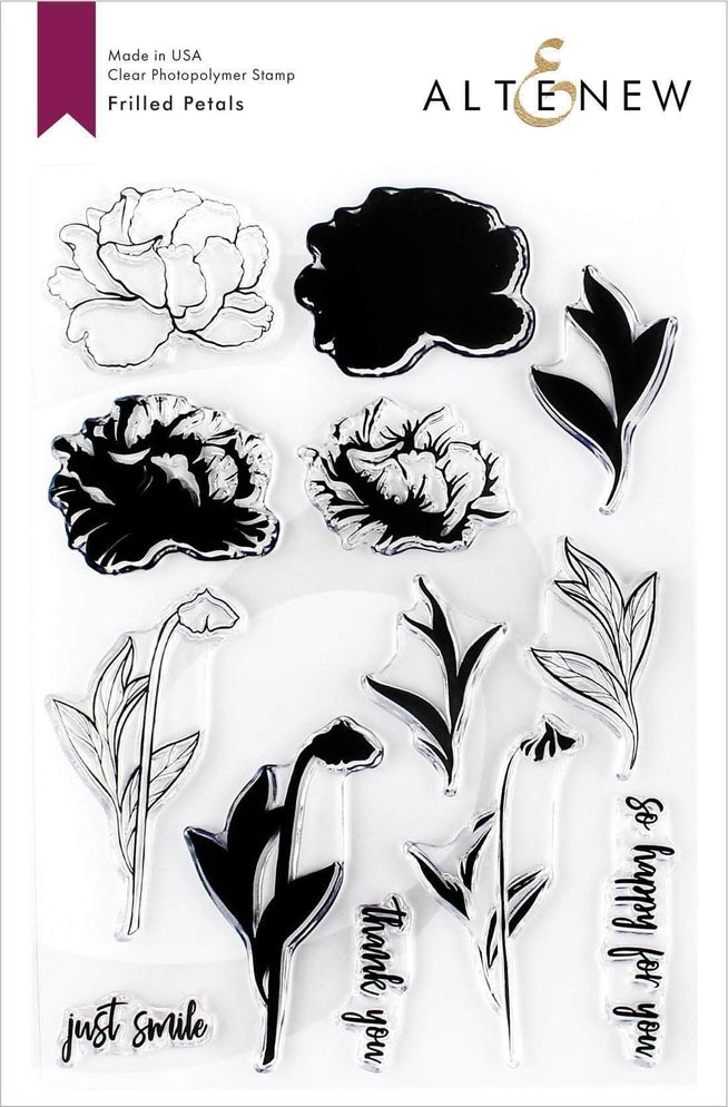 Photocentric Clear Stamps Z - Frilled Petals Stamp Set