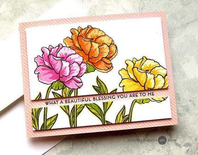 Photocentric Clear Stamps Z - Frilled Petals Stamp Set