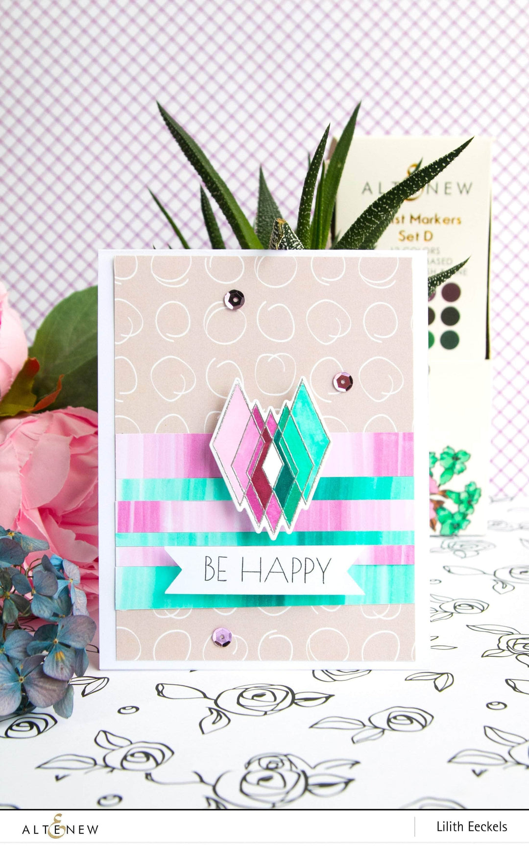 Photocentric Clear Stamps Z - Geometric Flowers Stamp Set