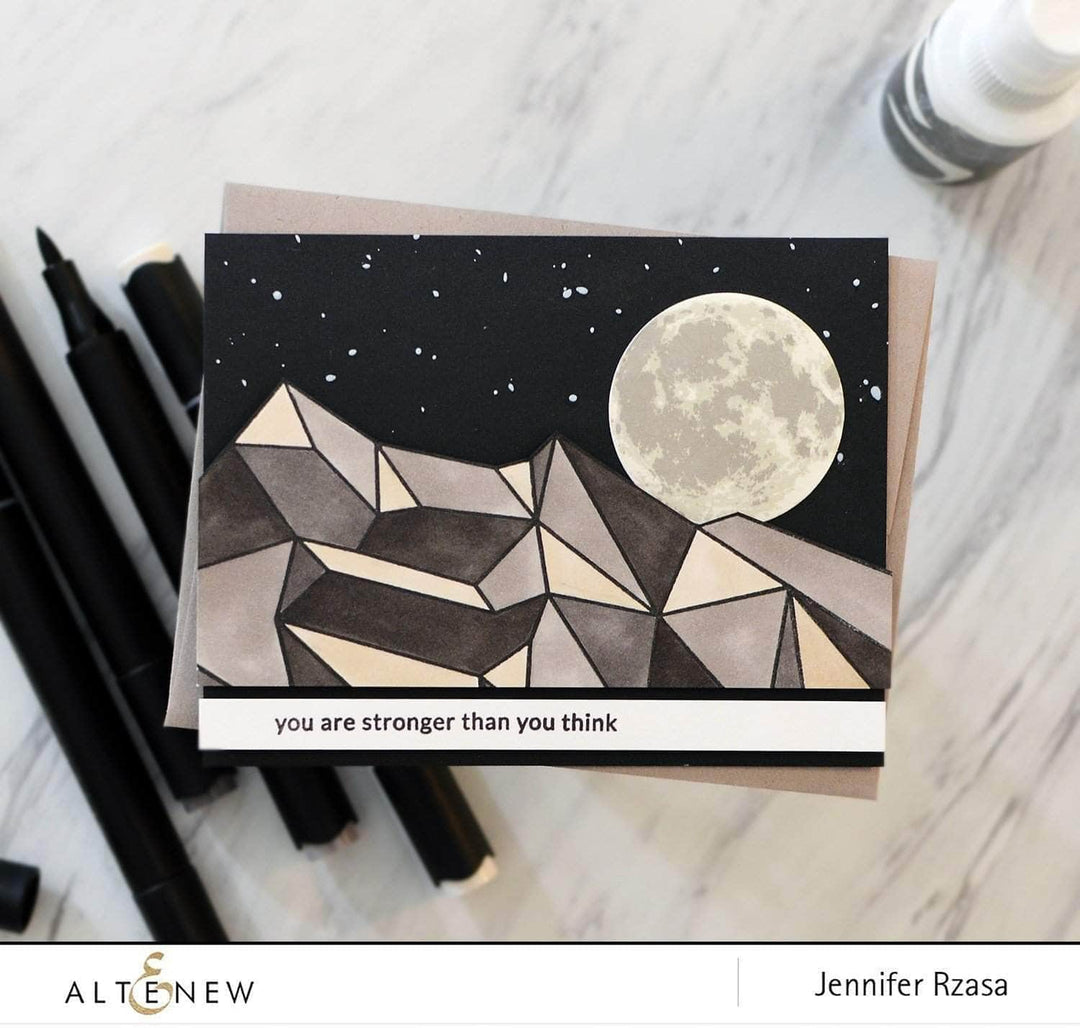 Photocentric Clear Stamps Z - Geometric Landscape Stamp Set