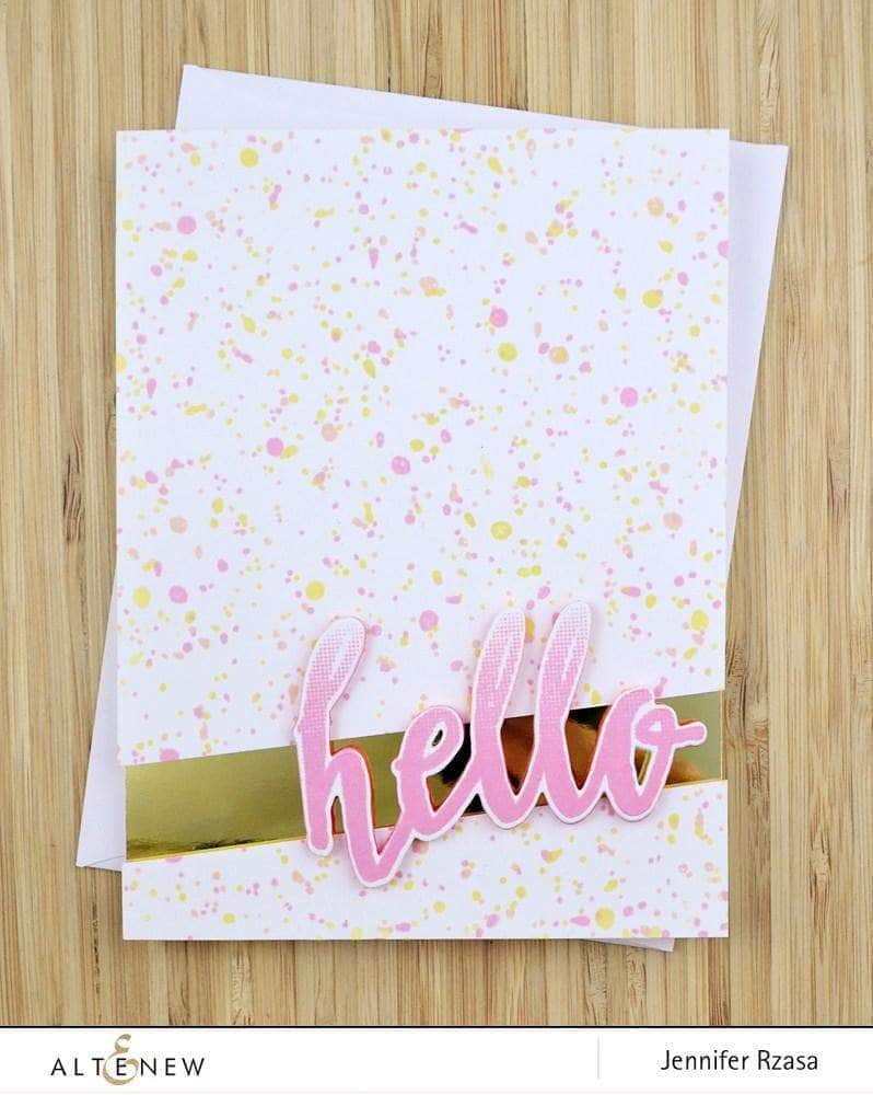 Photocentric Clear Stamps Halftone Hello Stamp Set