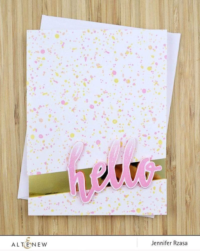 Photocentric Clear Stamps Halftone Hello Stamp Set
