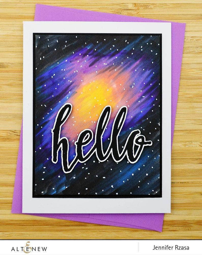 Photocentric Clear Stamps Halftone Hello Stamp Set