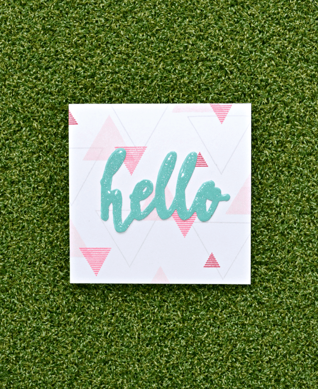 Z - Halftone Hello Stamp Set