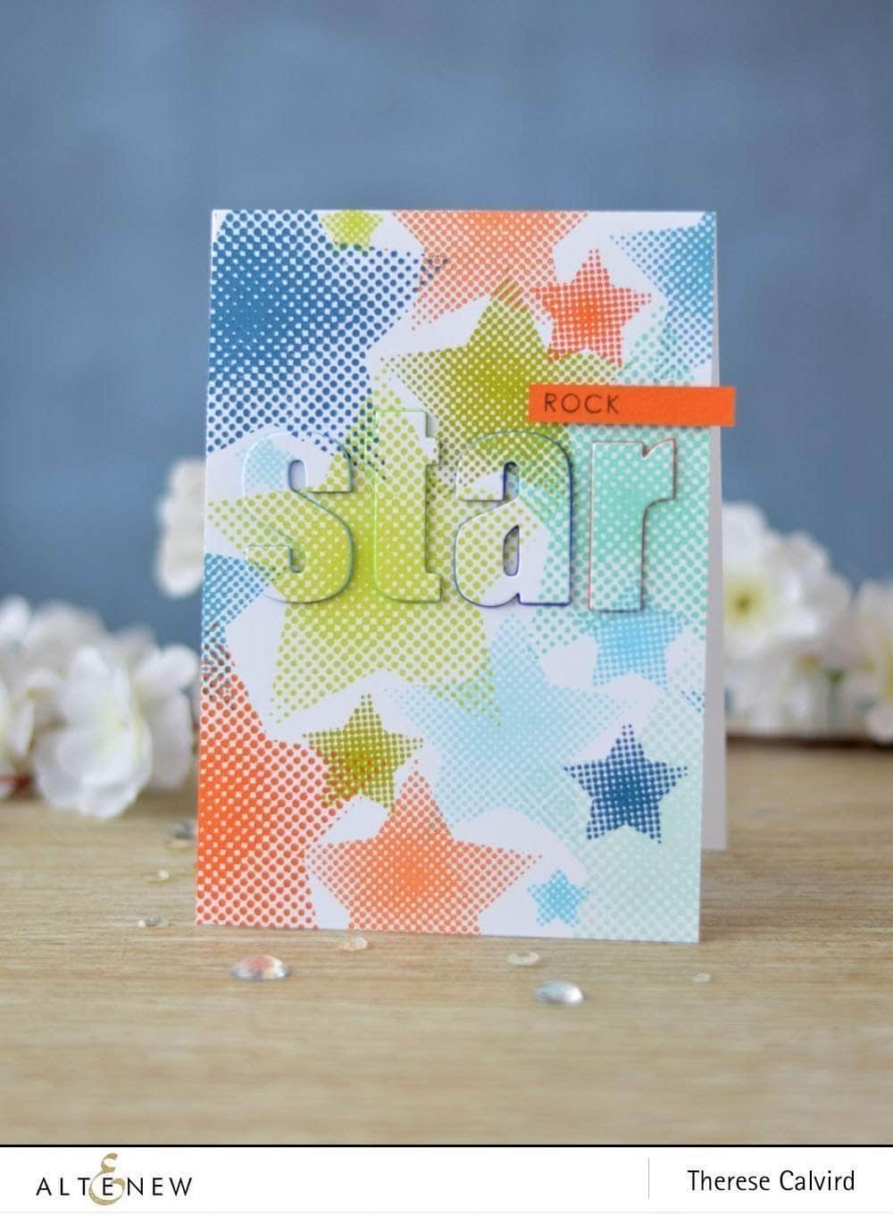Photocentric Clear Stamps Halftone Stars Stamp Set