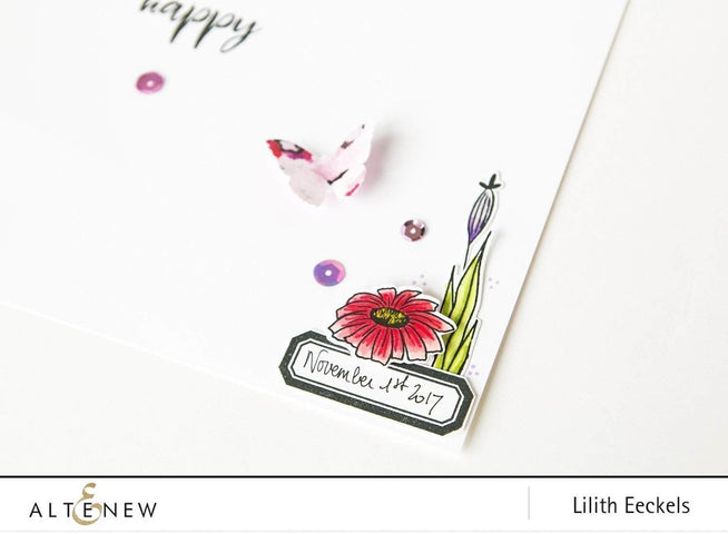 Photocentric Clear Stamps Happy Bloom Stamp Set