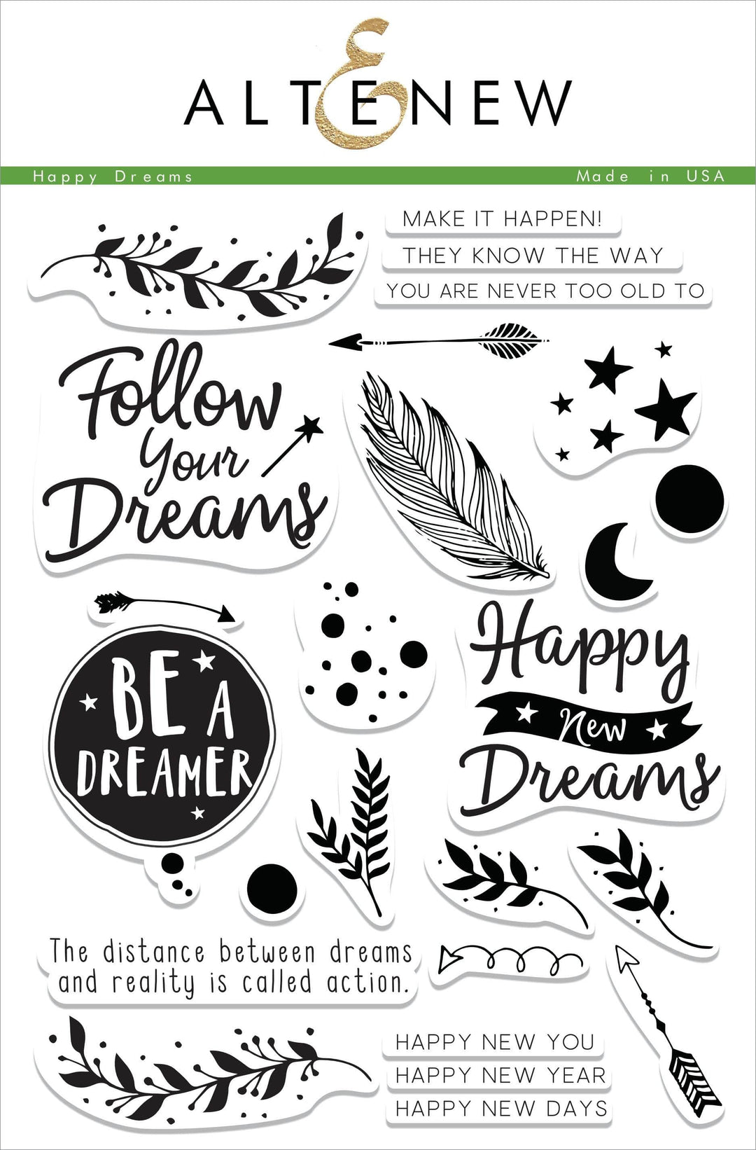 Photocentric Clear Stamps Happy Dreams Stamp Set