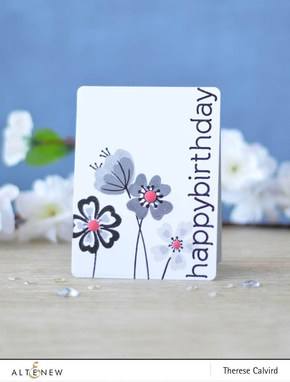 Photocentric Clear Stamps Heart Flowers Stamp Set