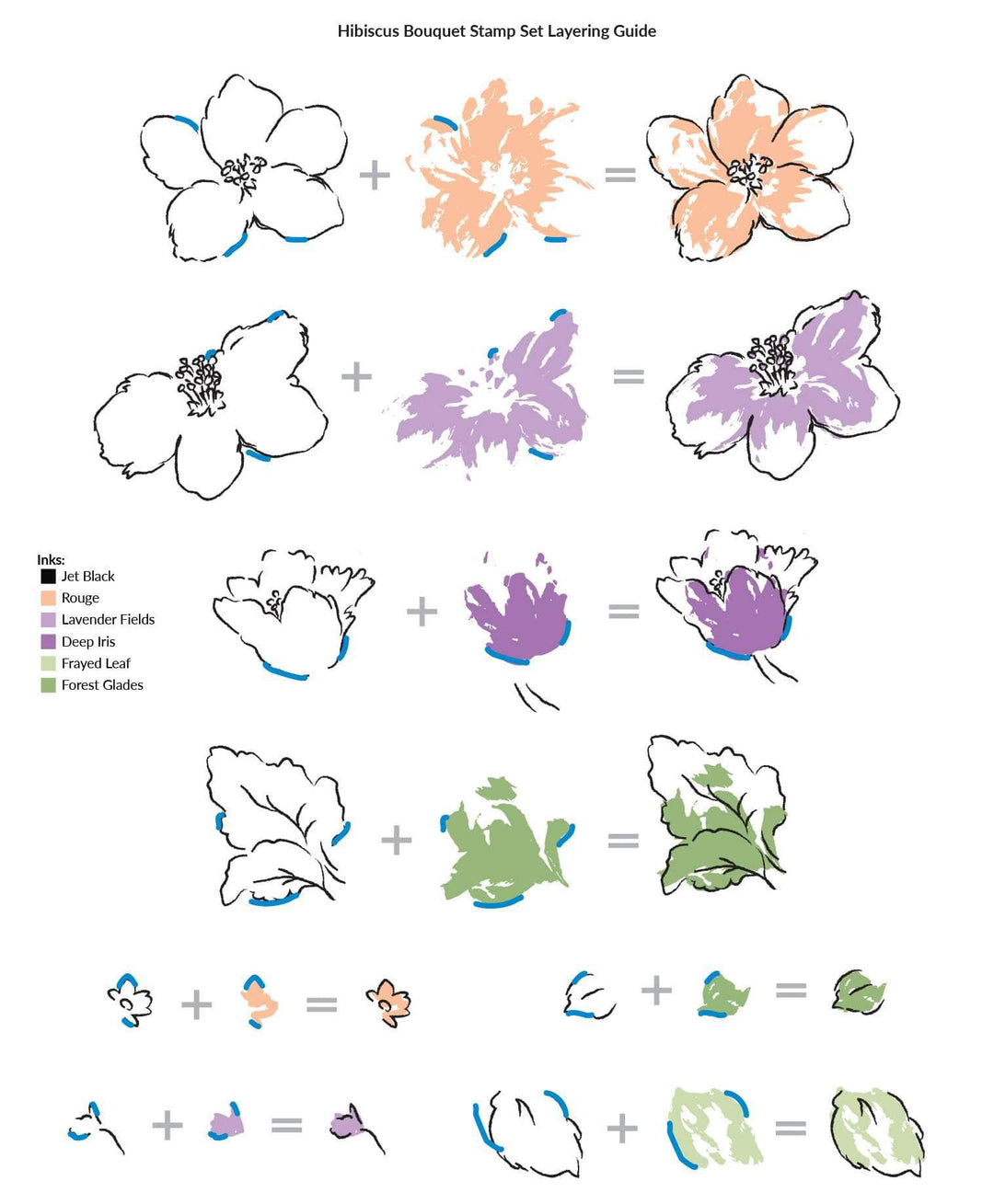 Photocentric Clear Stamps Hibiscus Bouquet Stamp Set