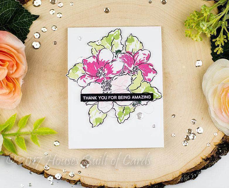 Photocentric Clear Stamps Hibiscus Bouquet Stamp Set