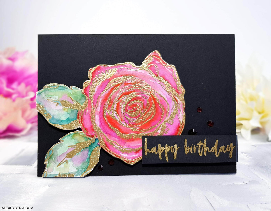 Z - Inked Rose Stamp Set