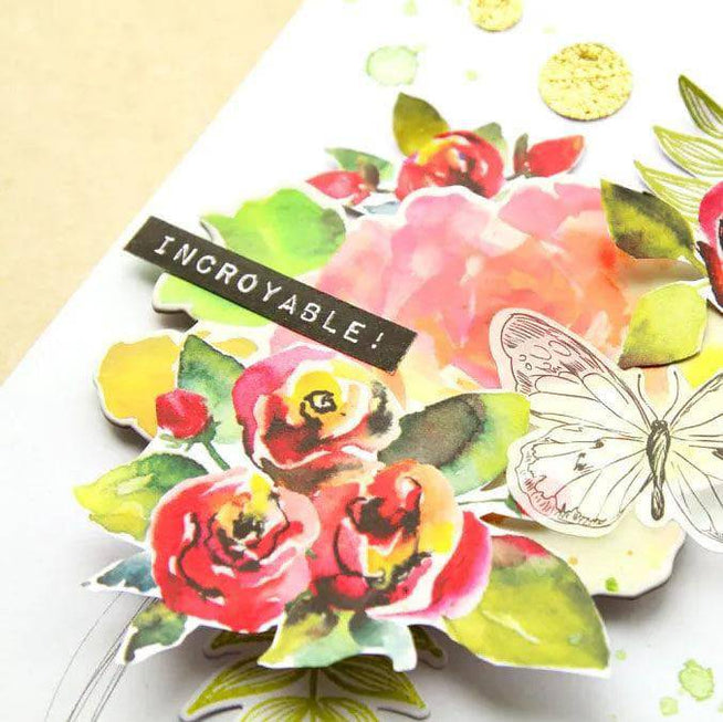 Photocentric Clear Stamps Label Love French Stamp Set