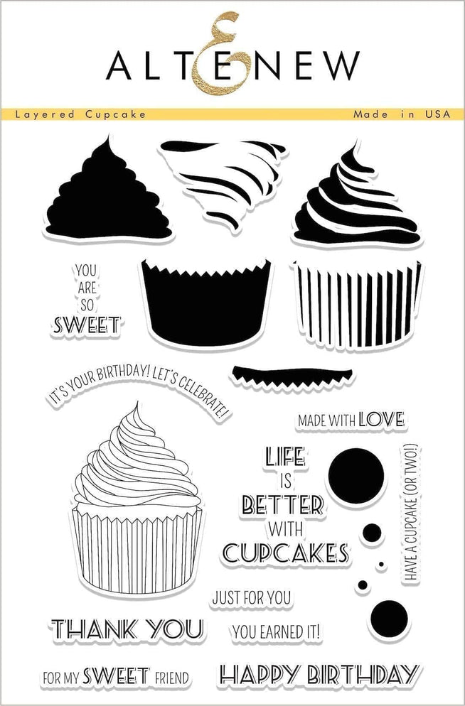 Photocentric Clear Stamps Layered Cupcake Stamp Set