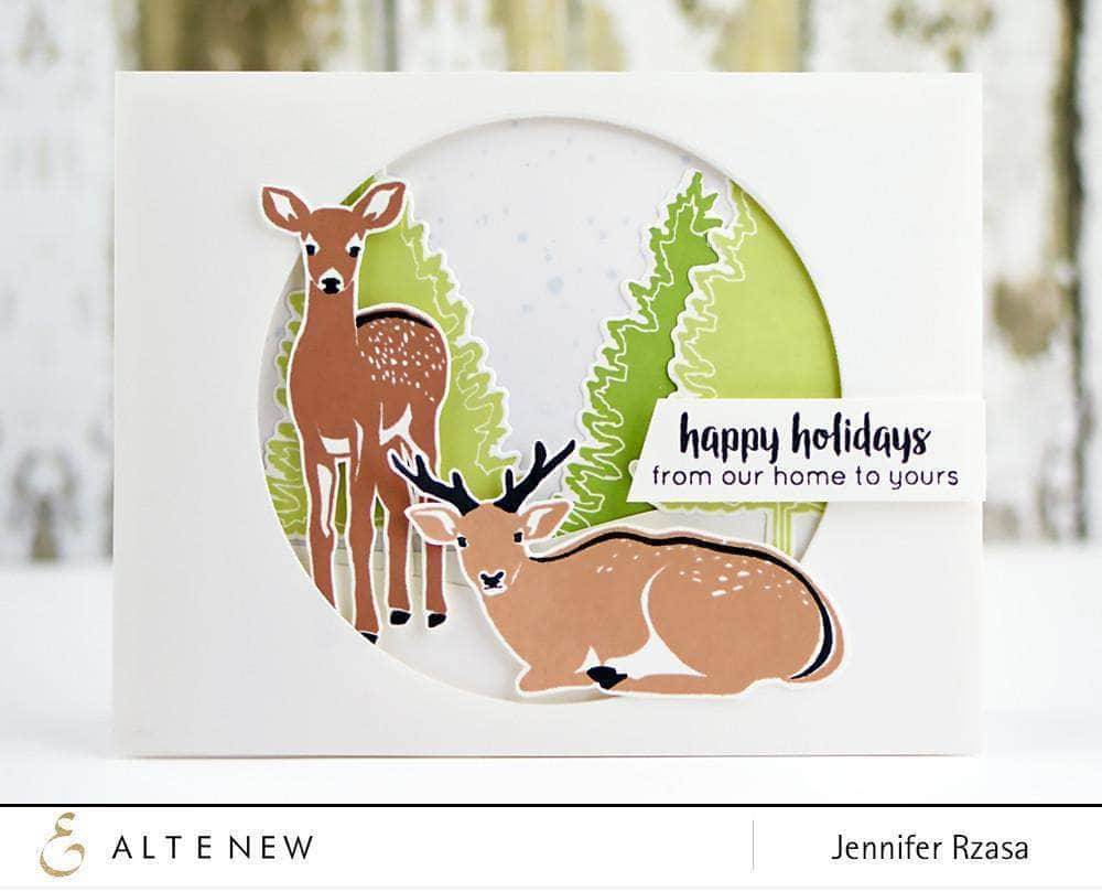 Photocentric Clear Stamps Modern Deer Stamp Set