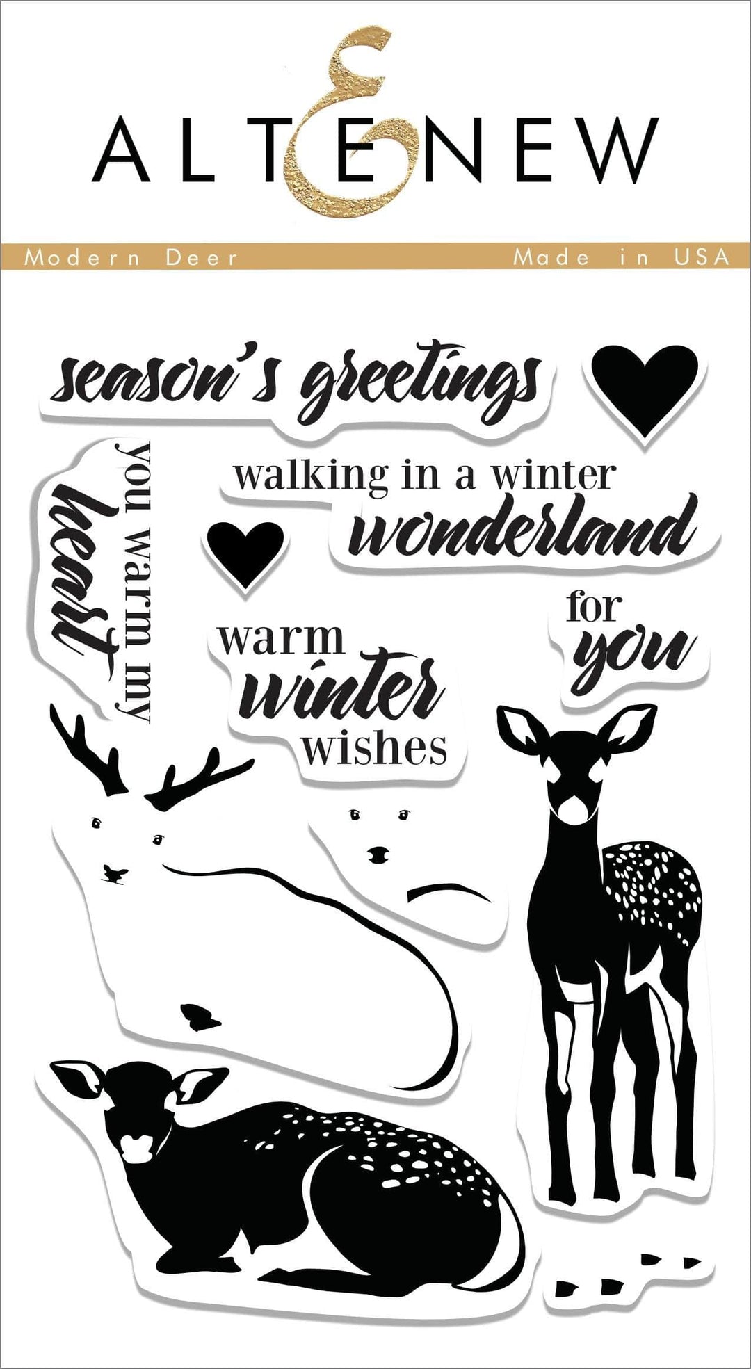 Z - Modern Deer Stamp Set