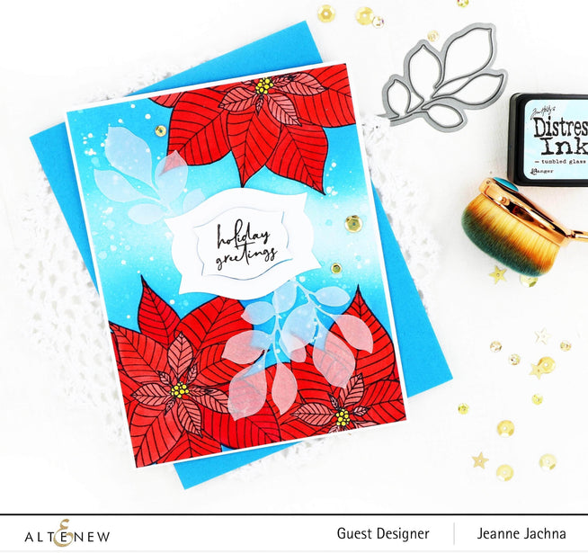 Photocentric Clear Stamps Modern Poinsettia Stamp Set