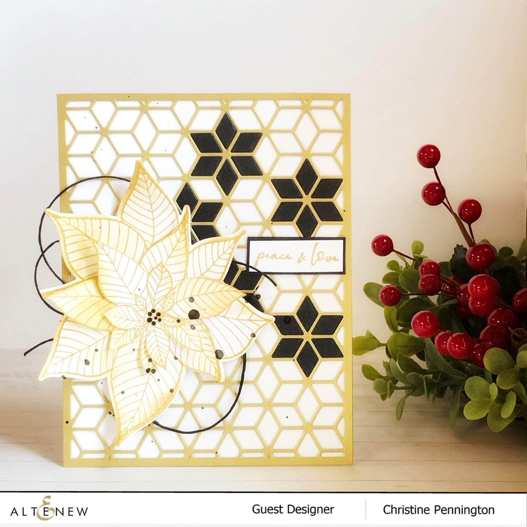Photocentric Clear Stamps Modern Poinsettia Stamp Set
