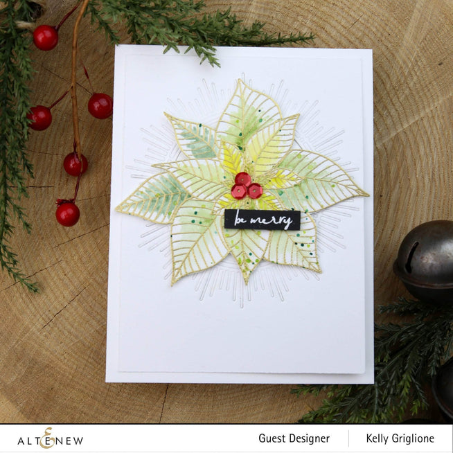 Photocentric Clear Stamps Modern Poinsettia Stamp Set