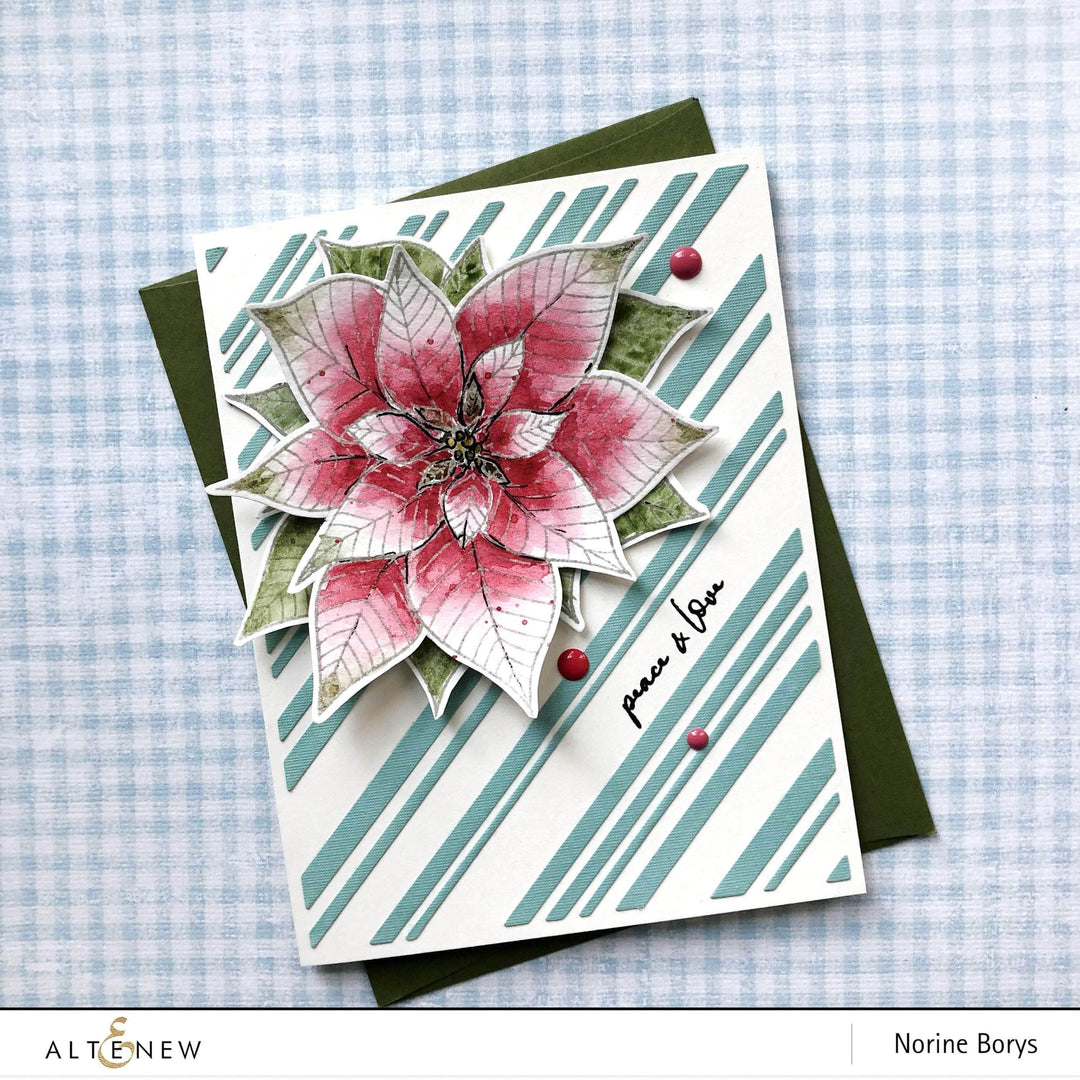 Photocentric Clear Stamps Modern Poinsettia Stamp Set